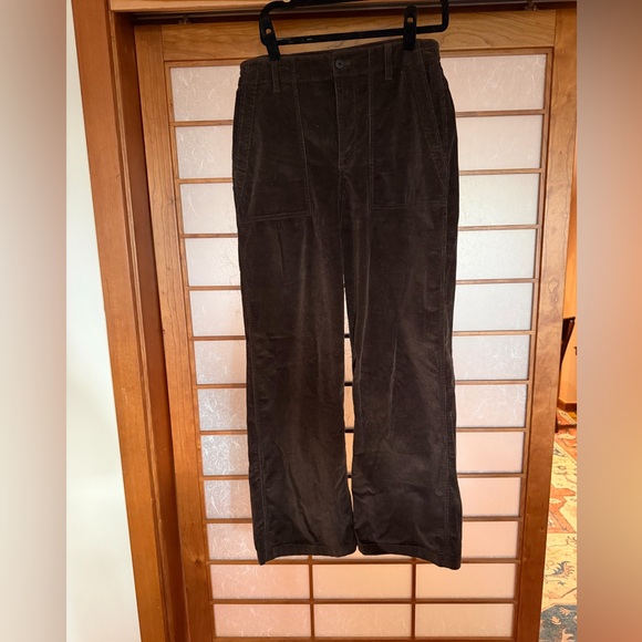 Madewell Women's Dark Brown Corduroy Pants Size 27 - Picture 3 of 9